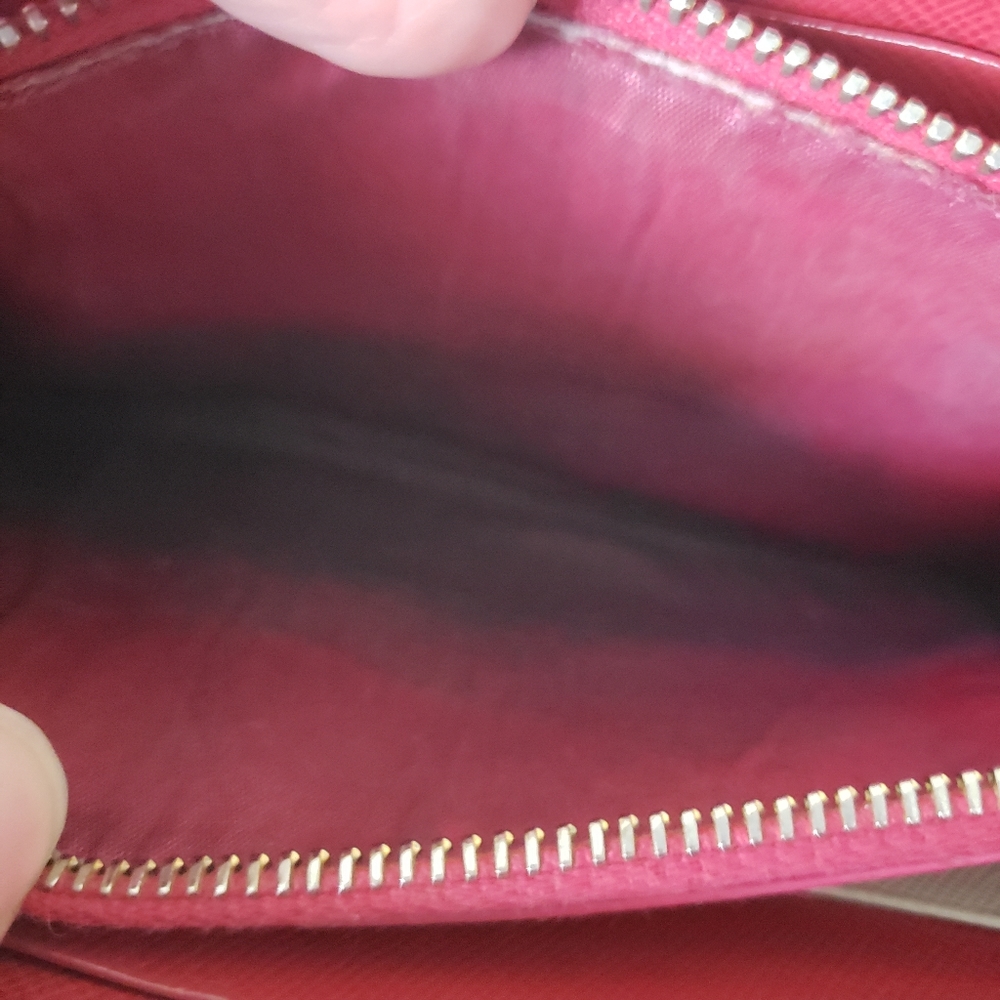 Prada Long Wallet Leather Zipper Black Zip Around Italy Continental Logo Clutch - Picture 12 of 13